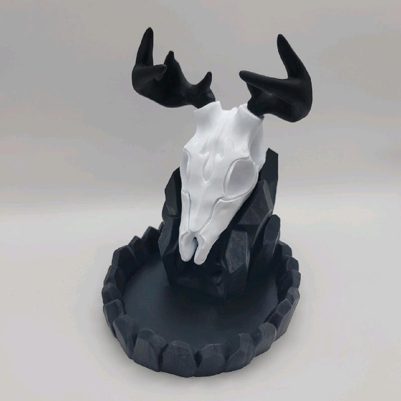 Deer Skull Dice Tower - Tabletop Accessory - Display Sculpt - DND Figure