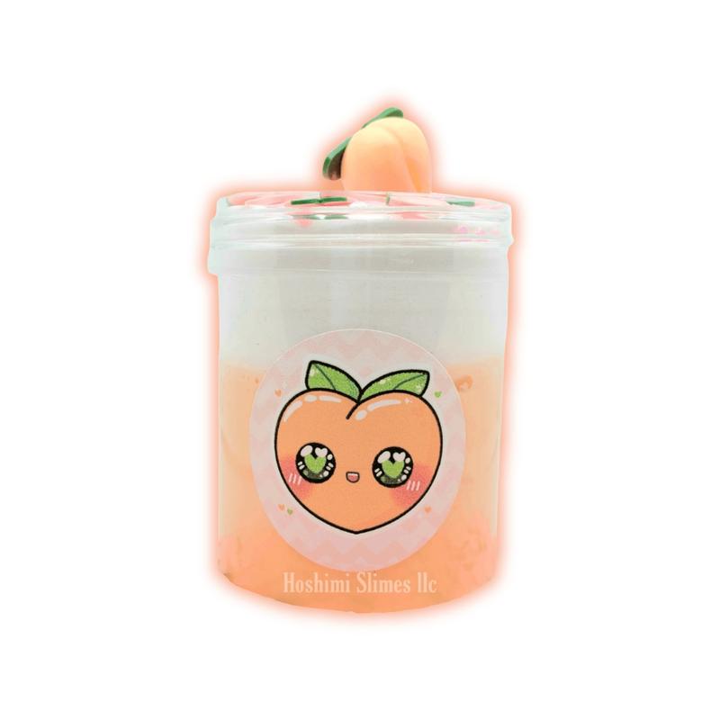 Peaches n Cream Clay Cap Handmade Butter Slime