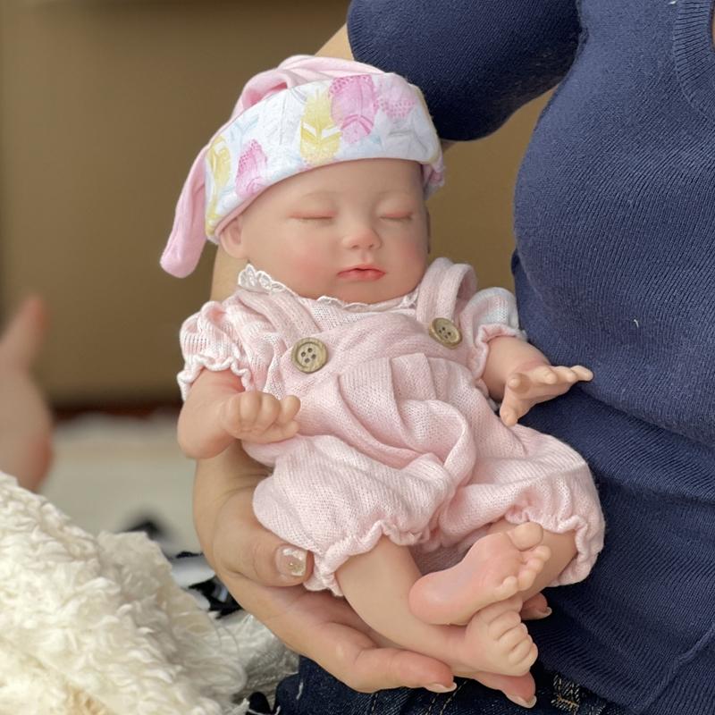 Ｍayfair Reborn Doll 13 Inch 33cm (Weight: 2.8 lb) Full Body Silicone Reborn Baby Dolls Girl | Drink & Pee Function Newborn Baby Dolls reborn baby