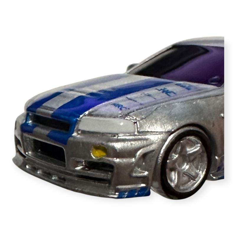 Hot Wheels Fast & Furious 1999 Nissan Skyline GT-R R34 1:87 Scale Diecast Replica Model