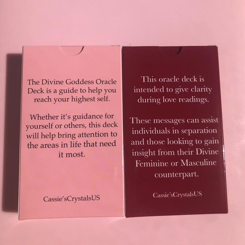 Oracle Deck Bundle- Divinely Guided Messages of Love and Divine Goddess Oracle - 2 decks