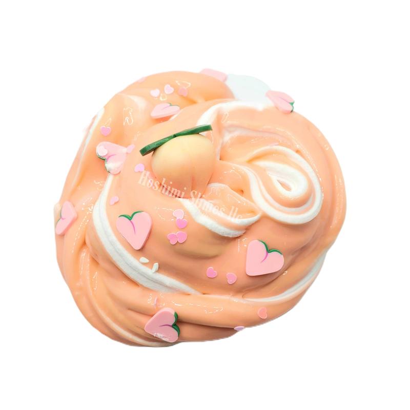 Peaches n Cream Clay Cap Handmade Butter Slime