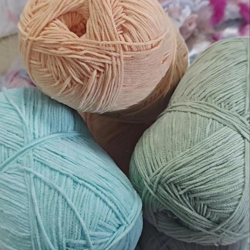 40g Soft Fluffy Knitting Crochet Yarn, 1 Count Small Sponge Matte Corduroy Wool, Sewing Supplies for Home Decor