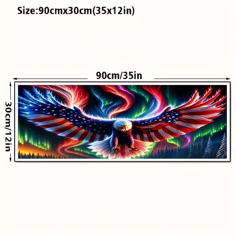 Eagle Pattern DIY Diamond Arts Colorful Painting Kit without Frame, DIY 5D Diamond Arts Colorful Painting Kit for Home Bedroom Wall Decor