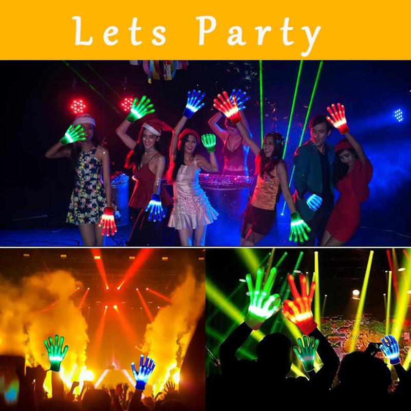 LED Gloves Toys for  Light Up Gloves for , Easter Gift Cool Fun Toys for