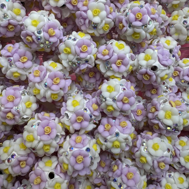 5pc Fancy Flower Beads for Pen fancy bead