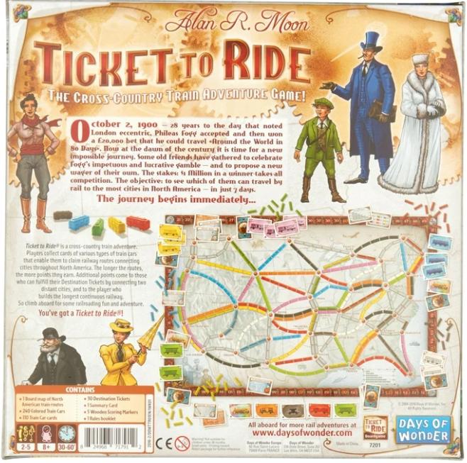 from Asmodee, Ticket To Ride Strategy Board Game for Ages 8 and up