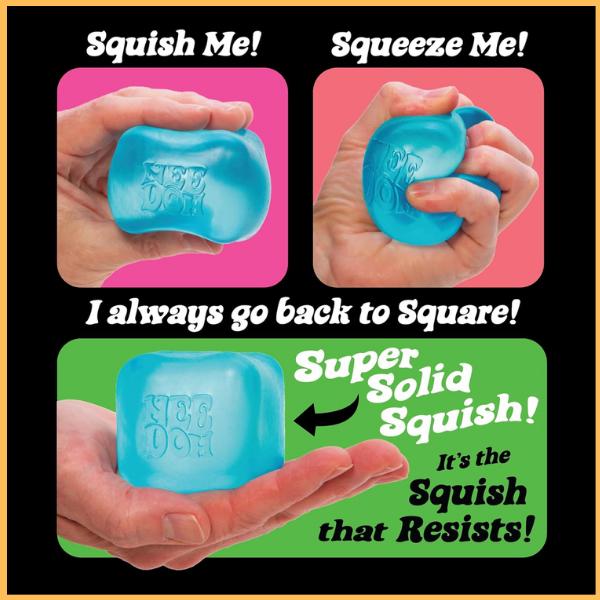 Schylling NeeDoh Nice Cube - Sensory Squeeze Toy with Super Solid Squish - 2.25