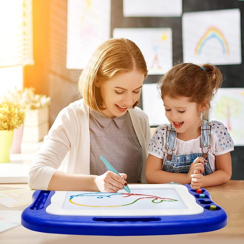 Large Drawing Board, 1 Count Large Graffiti Board with 4 Stamps and 1 Pen, Erasable Drawing Board for Daily Learning and Fun