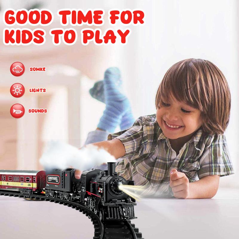 Christmas Train Set - Electric Trains Cars & Tracks, Sounds & Lights,Christmas Gift