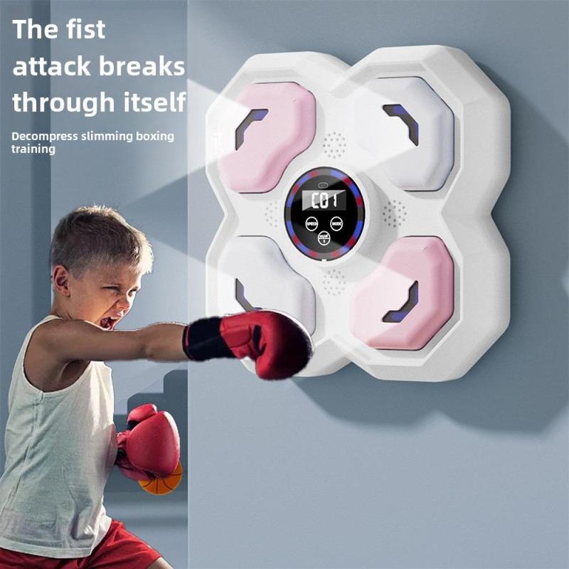 Music Boxing Target, Smart Boxing Target with Gloves, Boxing Training Equipment, Sports Toys for Kids, Gift for Kids