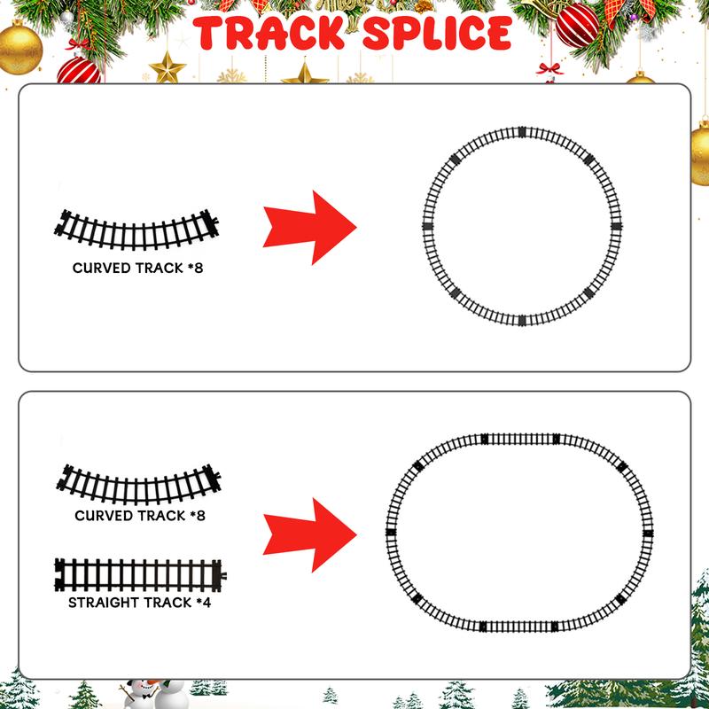 Christmas Train Set - Electric Trains Cars & Tracks, Sounds & Lights,Christmas Gift