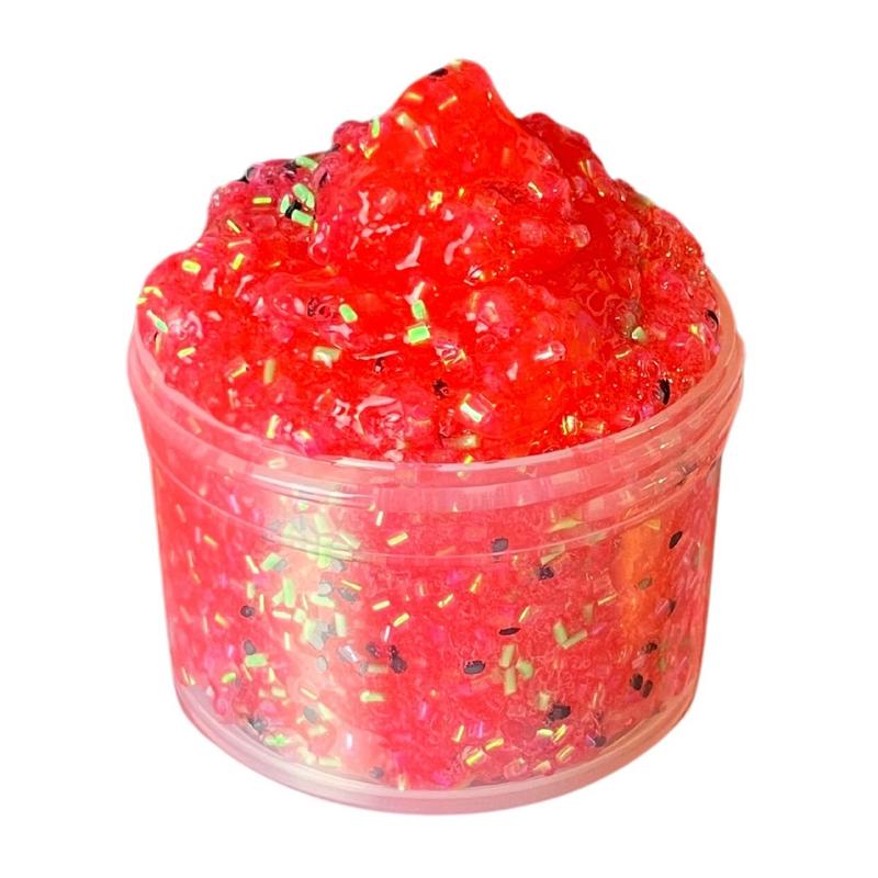 Crunchy Bingsu Slime | Crunchy Watermelon Scented | DIY Kit 6oz