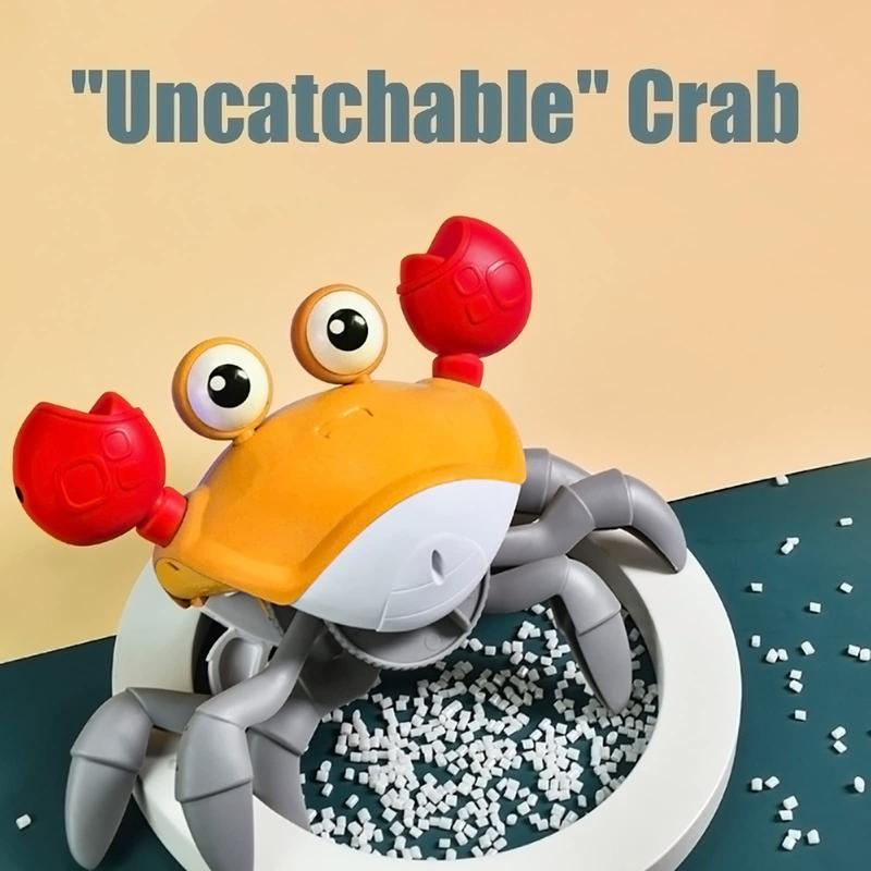 Crawling Crab Toy,Walking and Dancing Crab Toy,Sensory Fun Moving Crab Toy with Sound and light for Kids,Birthday Gifts for Boys Girls