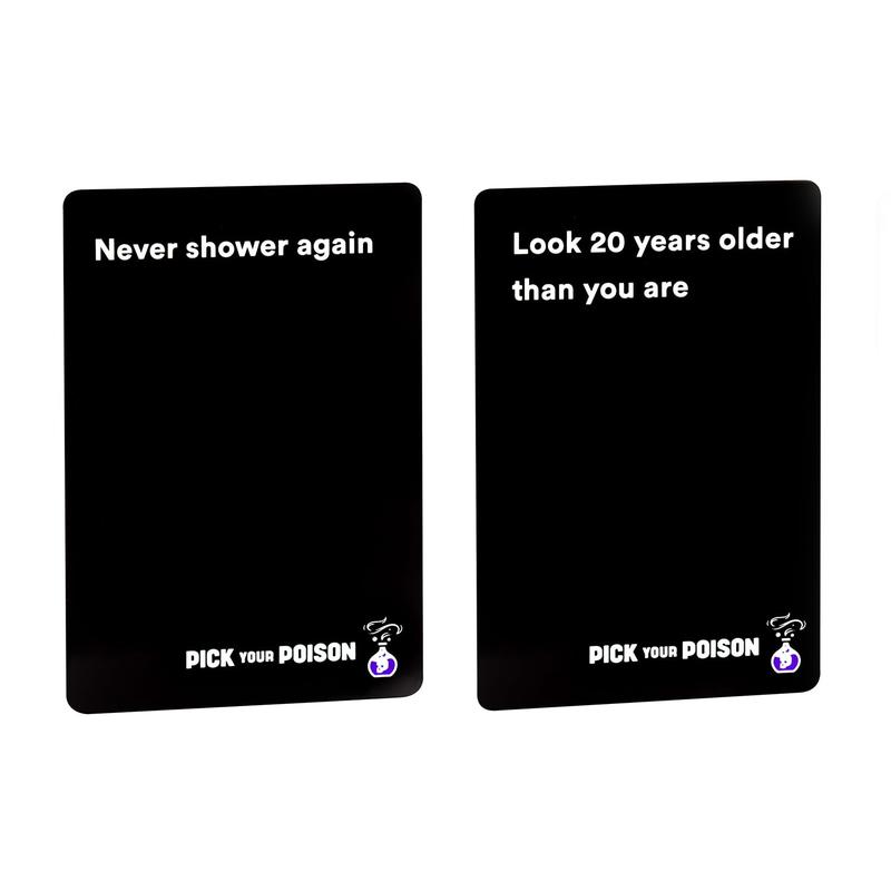 Pick Your Poison Party Game - The “What Would You Rather Do?” Family Card Game - for Kids, Tweens, Teens, College Students, Adults and Families, at Fun Parties and Board Games Night with Your Friends