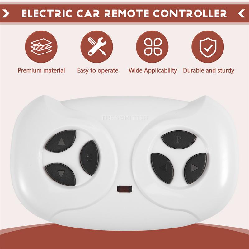 Children Electric Car Remote Controller Children Electric Vehicles Replacement Parts,White US