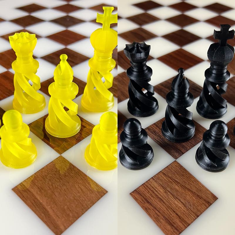 UV Resin Matching Chess Pieces