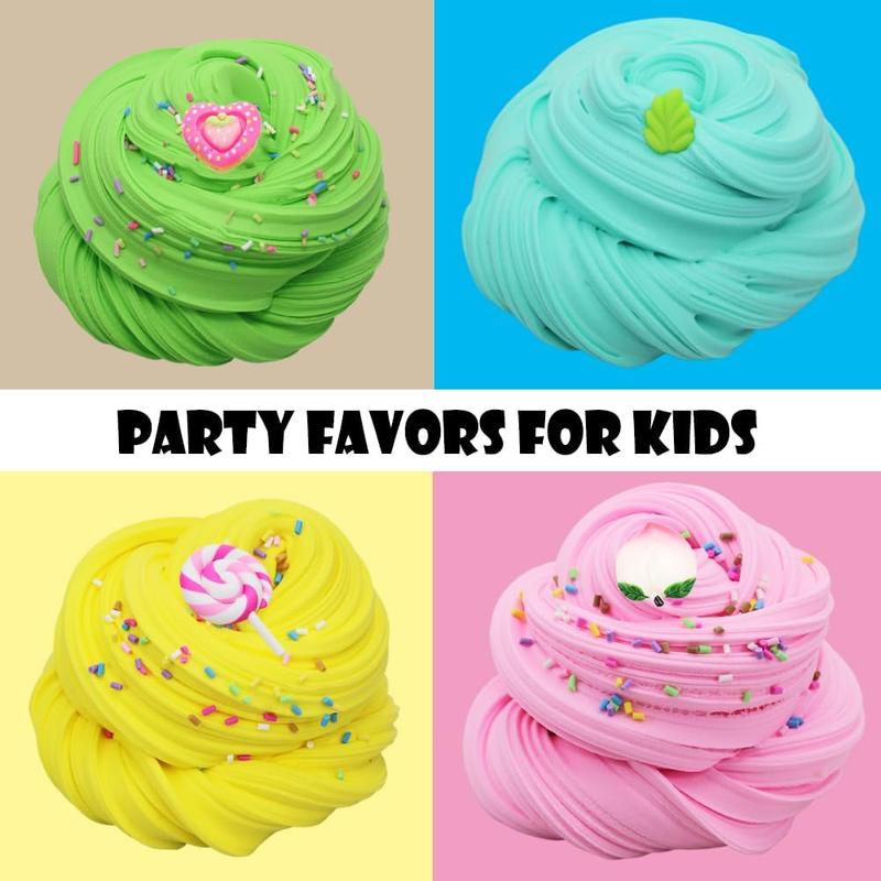 Butte Slime Kit 11 Pack Party Favor for Kids, Color and Texture Experience, Stress Relief Toy for Girls and Boys