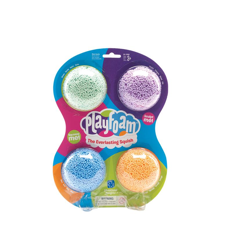 Educational Insights Playfoam Classic 4-Pack Set with 4 Colors, Fidget Toy & Sensory Toy, Ages 3+