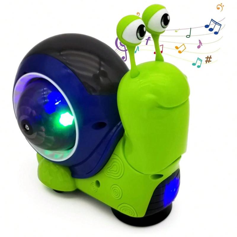 Christmas Gift Toddler Electric Snail Toy Cute Electronic Animal Crawl, Play Music, Dazzling Light Kids Birthday Toys,Kids Toys,Toys,Talking Toys,Play,Music Toy