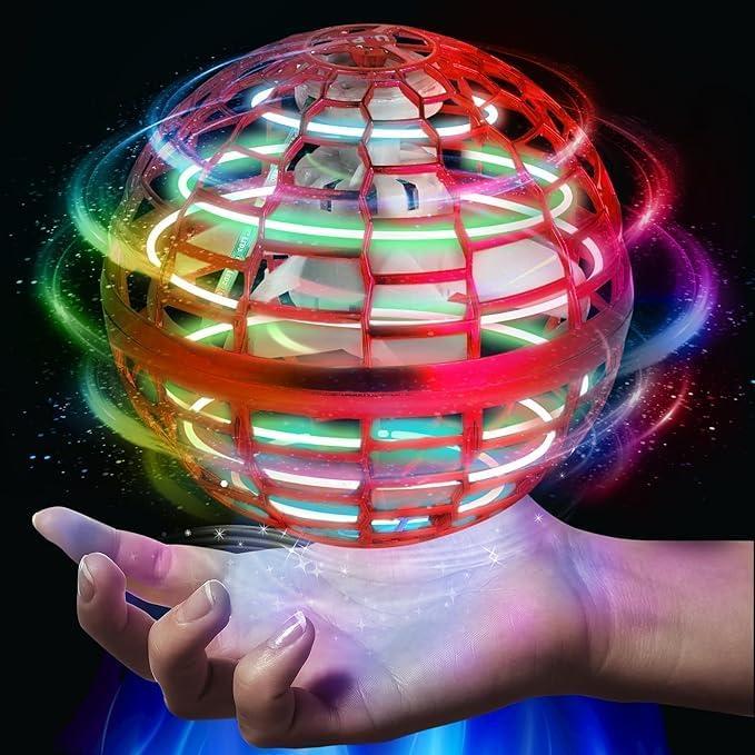 2024 New Trend Toys, Children Flying Ball, Floating Boomerang Ball Toy Universe Ball Inside 360° Rotating Drone Ball Outdoor Coldplay Toys Children Adult Play Galaxy Snitch Rotating Galaxy Ball.