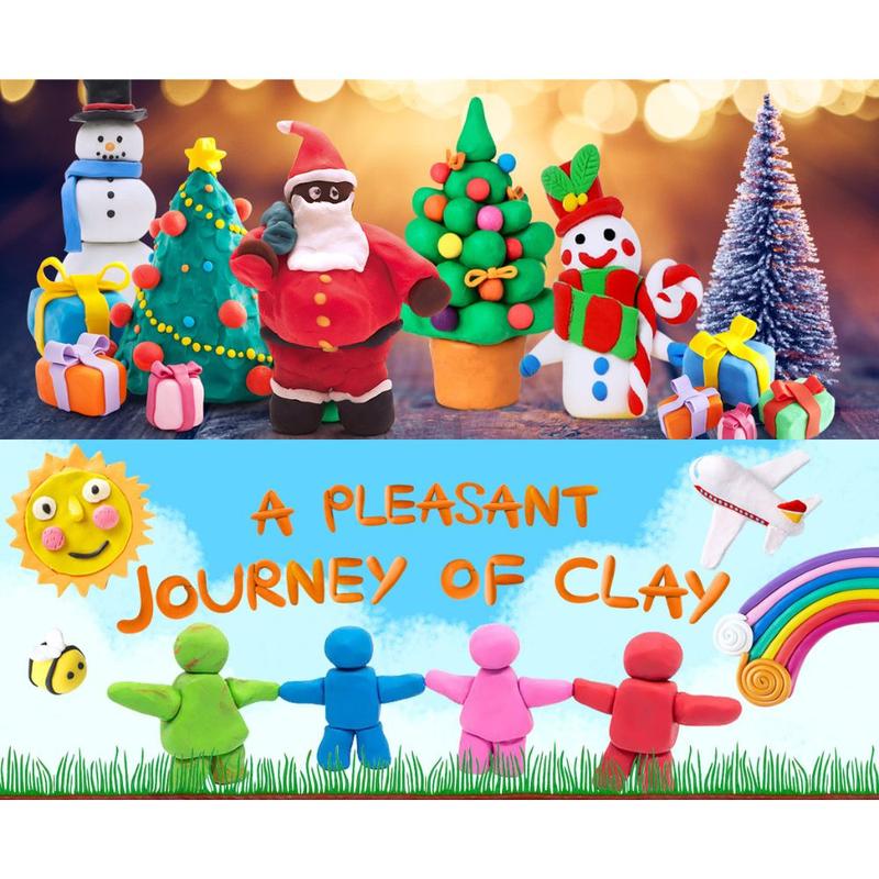 24 Color Air Dry Clay Set for Kids - Creative DIY Projects - Perfect Christmas Gift for Boys & Girls