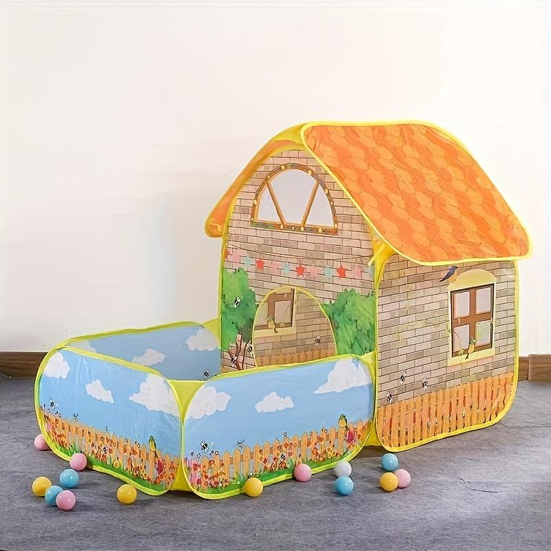 Children's Tent Garden Villa Boys And Girls Indoor And Outdoor Games Dollhouse Ocean Ball Pool Large Space Collapsible Portable Tent Hut Halloween Christmas Gift