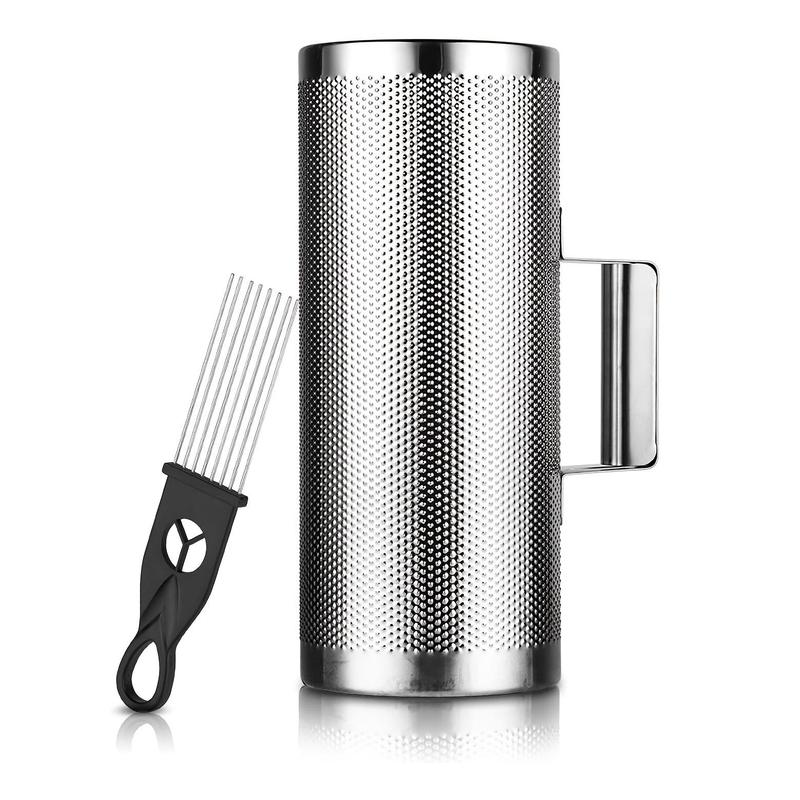 Stainless Steel Guiro Instrument with Scraper, 1 Set Professional Band Accompaniment Sand Hammer Guiro Shaker, Music Accessories for Home & Studio