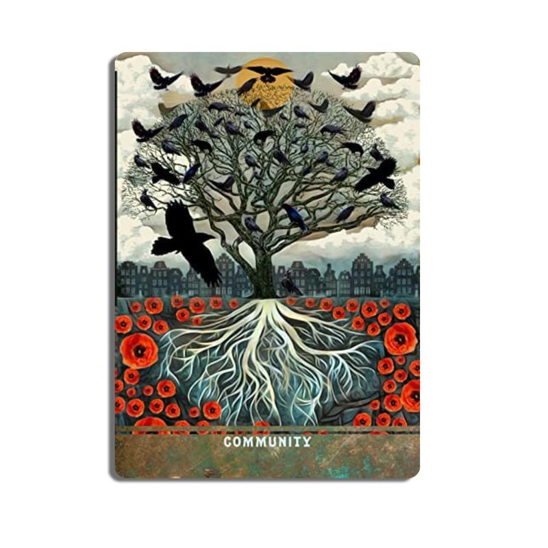 Urban Crow Oracle: 54 Oracle Cards & Guidebook; Divination tool for oracle readings, psychic readings, fortune telling, spiritual work, tarot card deck, oracle card deck