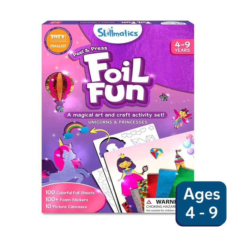 Skillmatics Foil Fun - Art & Craft Activity, Mess Free Art, DIY Creative Kit for Kids Ages 4 to 9