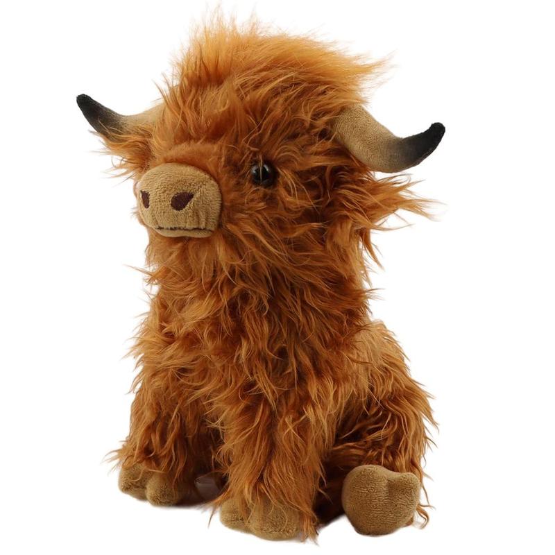 Summer Highland Cow Plush Toy, Simulation Stuffed Toy, Fluffy Toy, Animals Decoration Toy, Cute Stocking Stuffers, Home Decorative Ornament Toy, Best Gifts, Birthday Gift