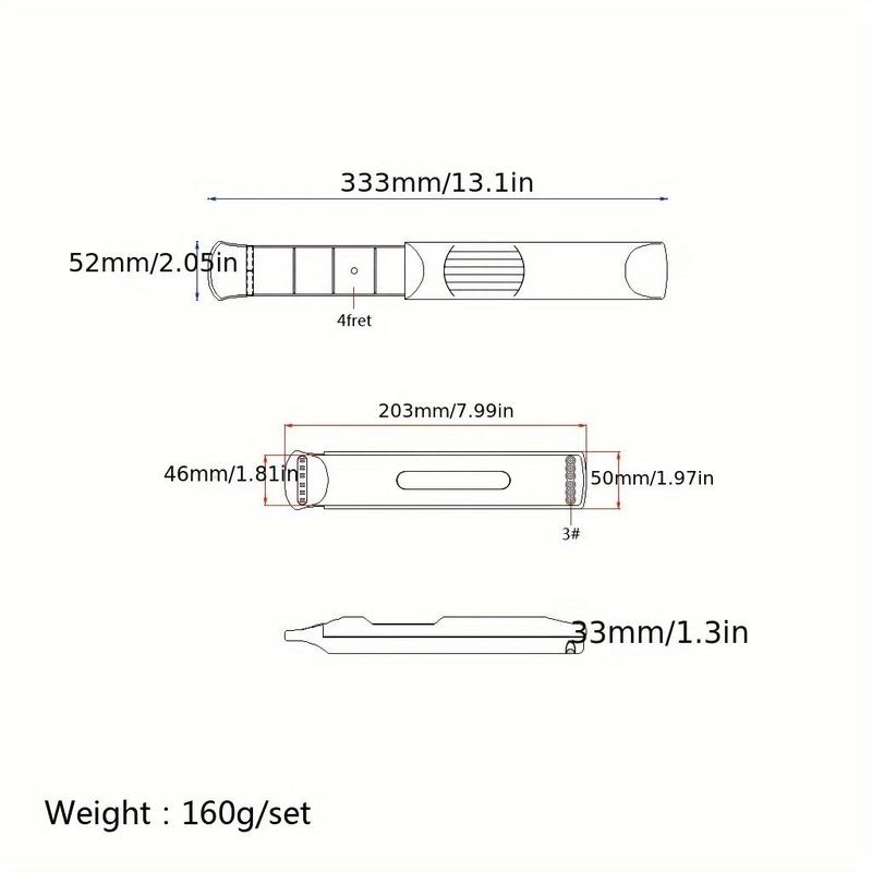 6 String 4 Fret Pocket Guitar Practice Tool, Portable Guitar Practice Strings Tool, Beginner Guitar Practice Tool, Music Accessories for Beginner