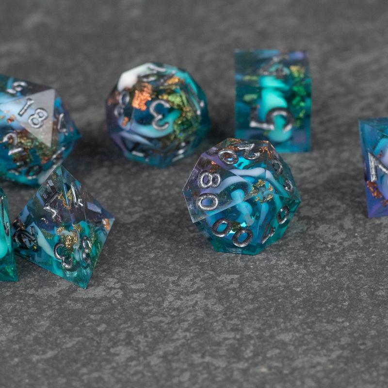 Frostfall DnD Dice Set - Dice for Dungeons and Dragons, D&D Dice, RPGs