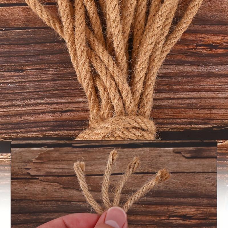 Jute Rope (1 Roll), Handmade Rope, DIY Decorative Rope, Suitable for DIY Craft, Home Decor, Garden Decor