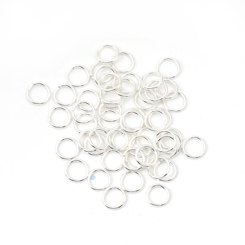 Diy key ring accessories material aperture double circle open ring