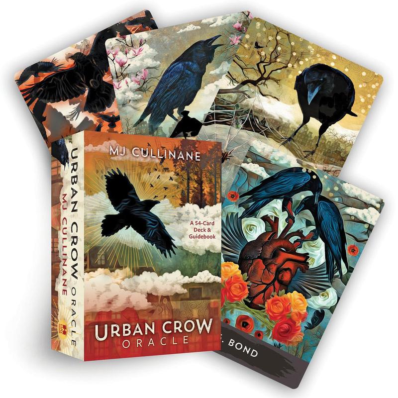 Urban Crow Oracle: 54 Oracle Cards & Guidebook; Divination tool for oracle readings, psychic readings, fortune telling, spiritual work, tarot card deck, oracle card deck