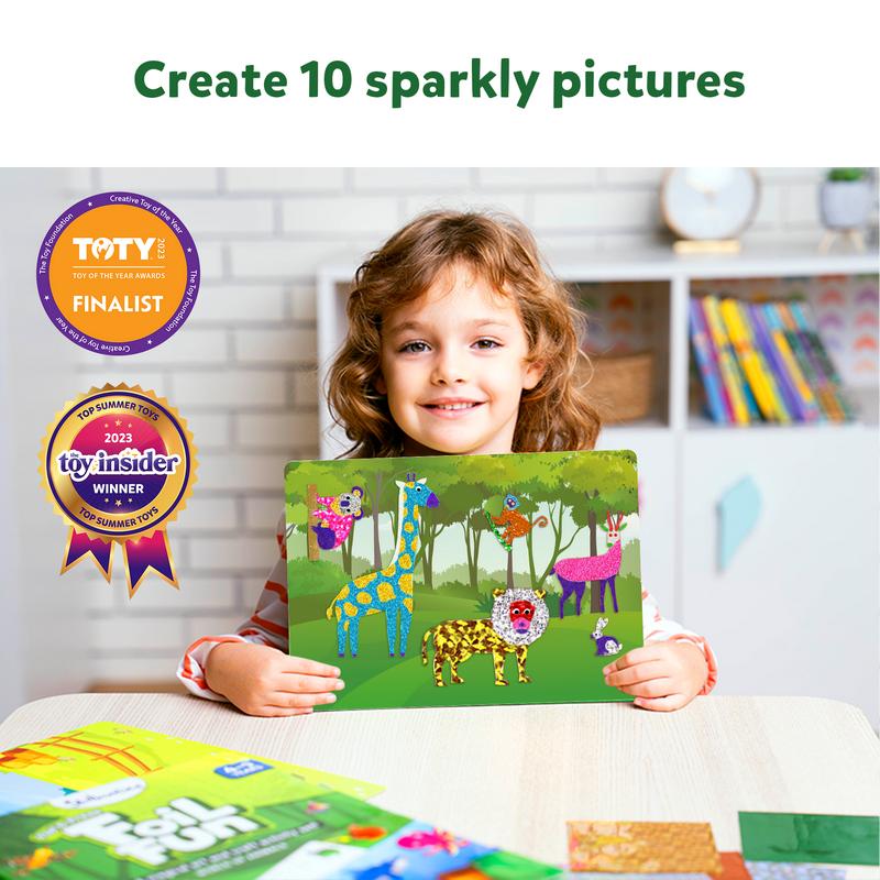 Skillmatics Foil Fun - Art & Craft Activity, Mess Free Art, DIY Creative Kit for Kids Ages 4 to 9