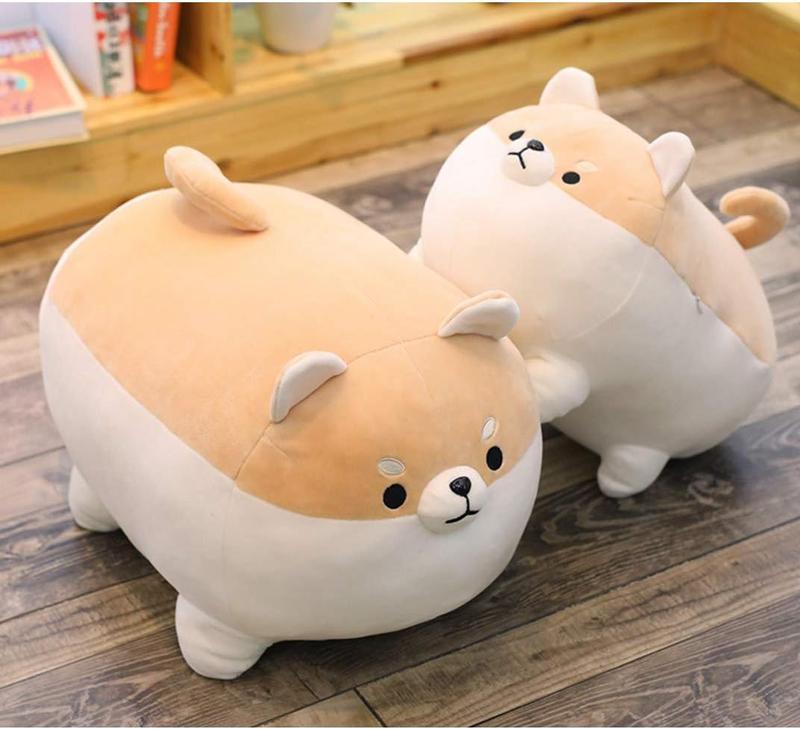 Animal Shiba Inu Plush Toy Anime Corgi Kawaii Plush Dog Soft Pillow(15.7