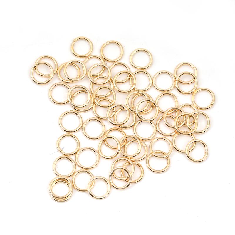 Diy key ring accessories material aperture double circle open ring