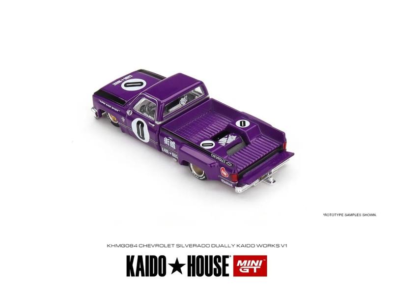 Mini GT x Kaido House 1:64 Chevrolet Silverado Dually KAIDO V1 Purple