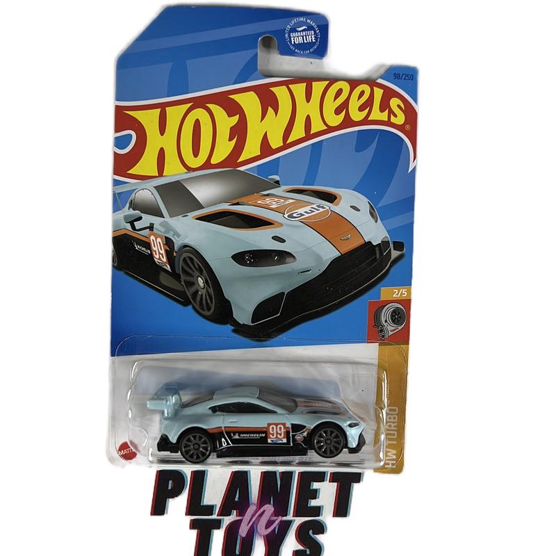 Hot wheels aston martin vantage gte diecast car - scale 1:64