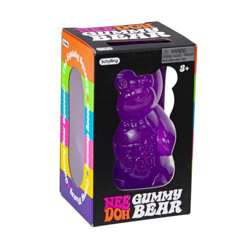 Schylling NeeDoh Gummy Bear - Sensory Fidget Toy with Jelly-Like Filling - 3.5