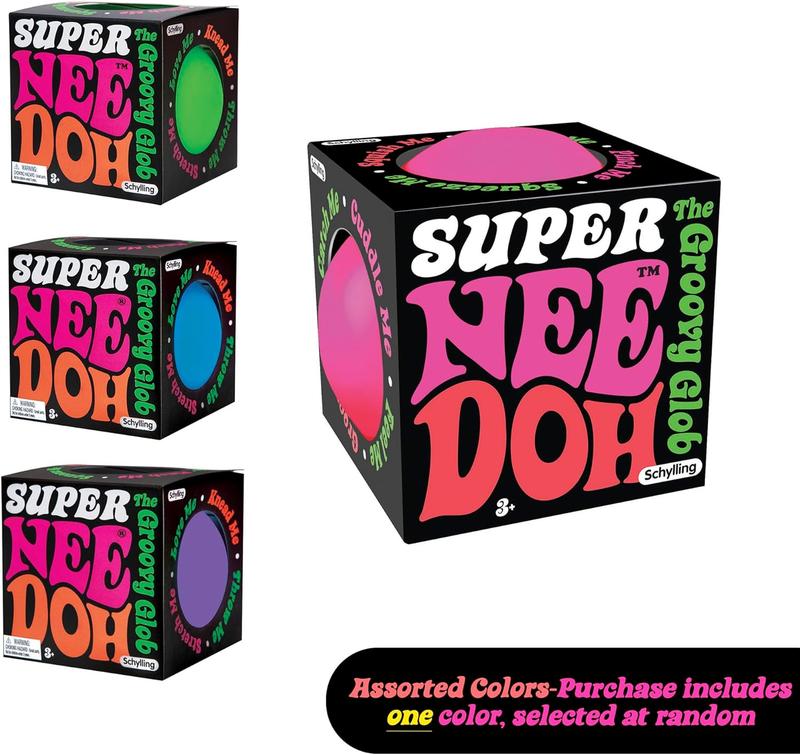 Schylling Brand Original Super Nee Doh Stress Ball Fidget Toy - Huge 4.5