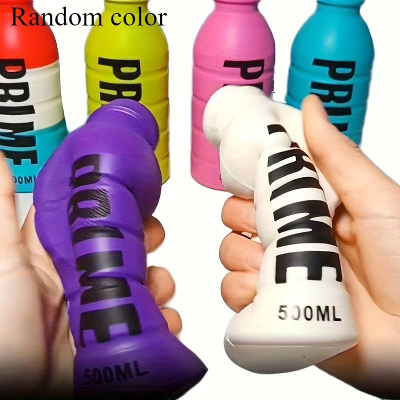 Random Color Squeeze Toy, Slow Rising Prime Beverage Bottle, Stress Relief Squeeze Toy, Fidget Toys for Birthday Party Gift