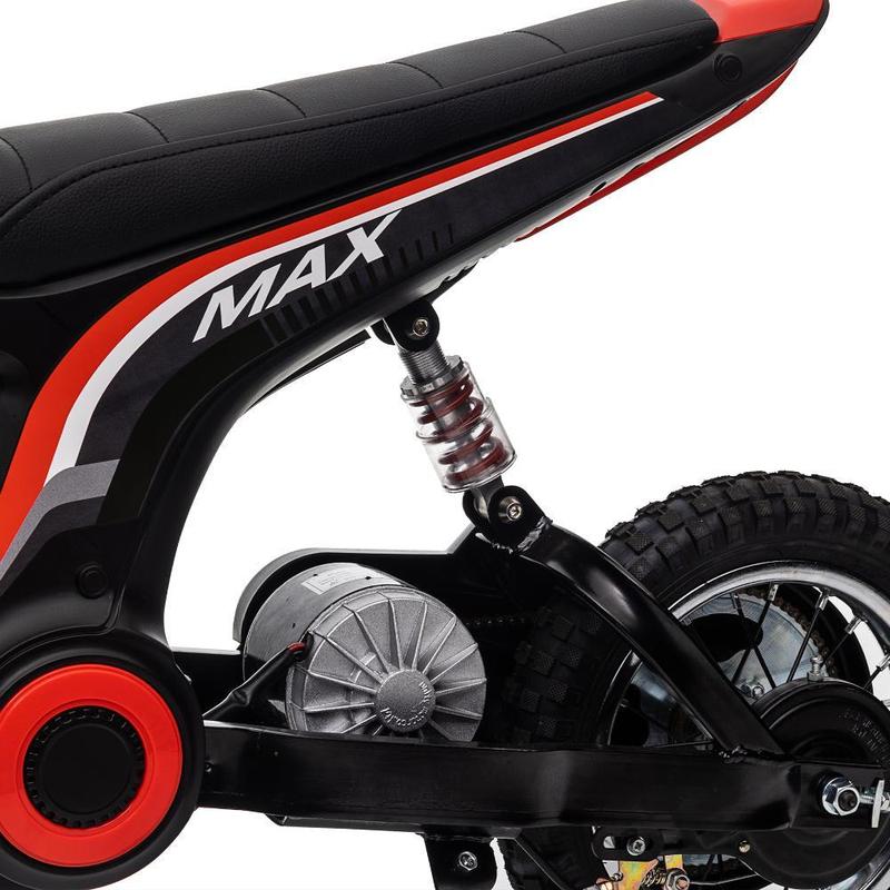 Pink Red Blue Green 24V14ah Kids Ride On 24V Electric Toy Motocross Motorcycle Dirt Bike-XXL large,Speeds up to 14.29MPH,Dual Suspension, Hand-Operated Dual Brakes, Twist Grip Throttle, Authentic Motocross Bike Geometry,Birthday Christmas Gift