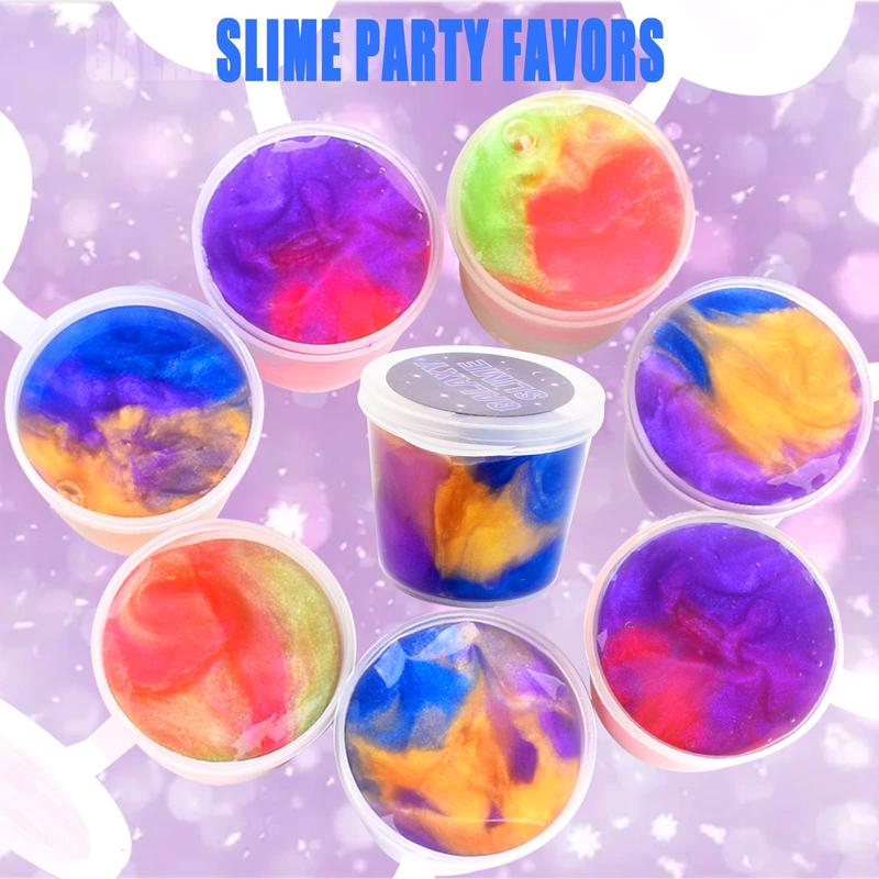 Kids Party Favors Slime Putty, 16 Pack Galaxy Slime Bulk, Slime Kit for Girls & Boys, Slime, Birthday Gifts, Easter Basket Stuffers for Kids