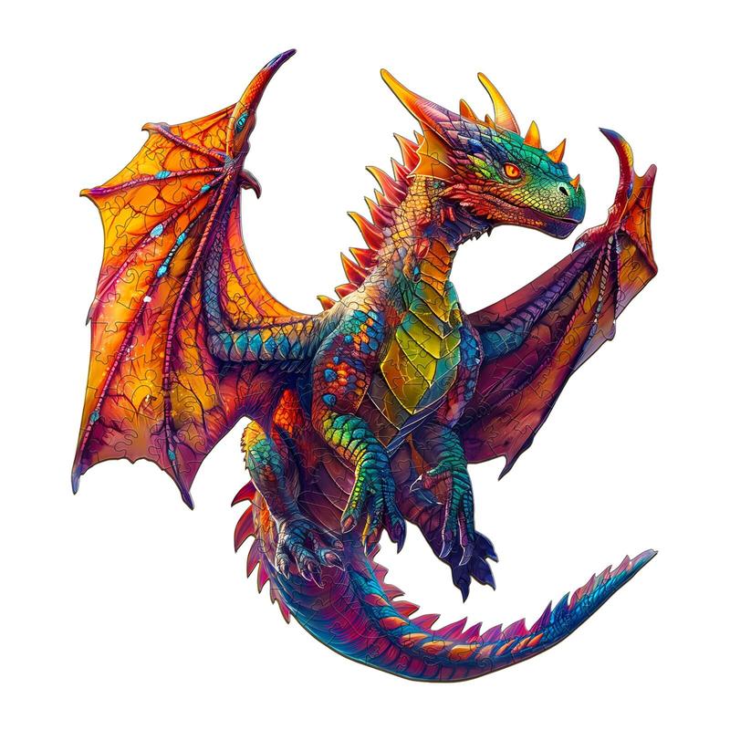 Dragon Wooden Jigsaw Puzzle - Classic & Novelty Toy