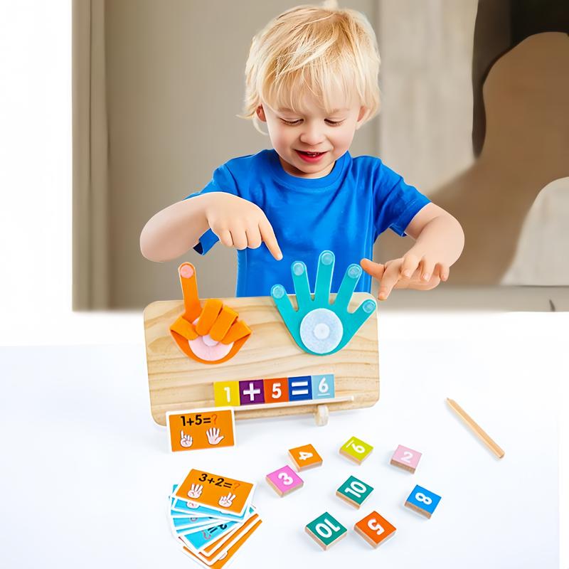 Montessori Educational Math Number Learning Wooden Toy for Boys and Girls, Birthday Gift, Christmas Gift, Number Counting Blocks for Early Math Skills