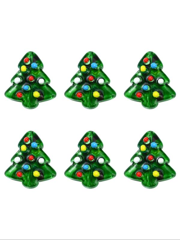 Christmas Tree Shaped Beads Kit, Cute Colorful Clear Beaded, Fashionable Beads for Jewelry Making, DIY Jewelry Making Supplies