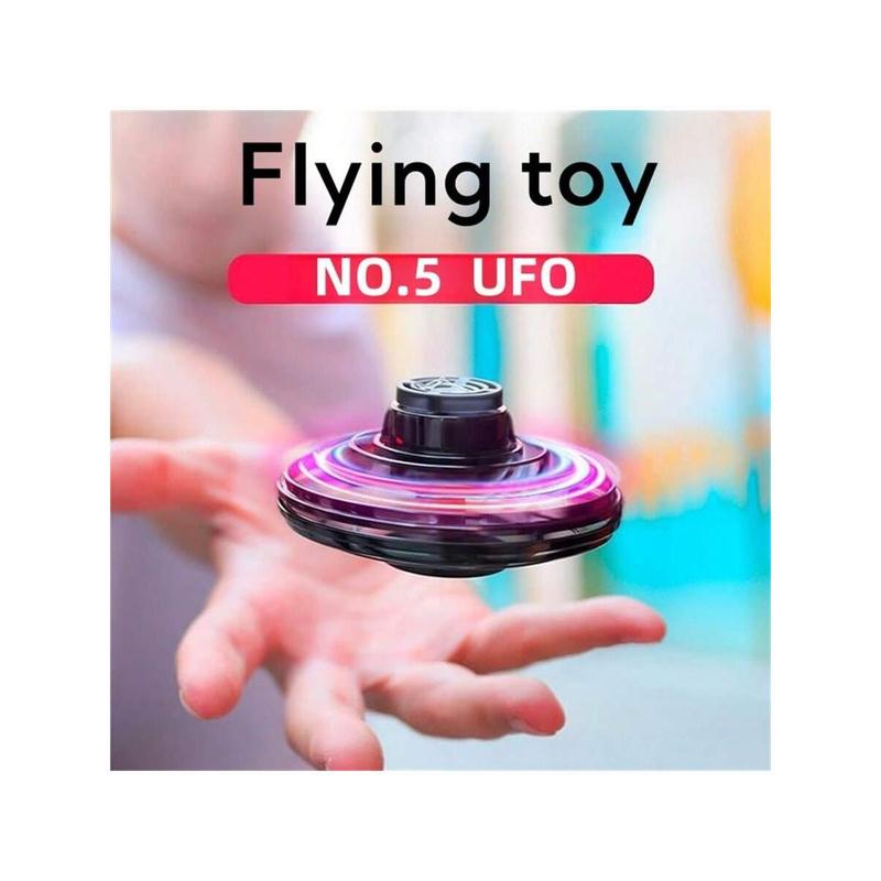 UFO Magic Flying Ball with Lights, Floating Boomerang, New Spinning Top, Toys, Gifts, Sensing Aircraft, 3 Seconds Start, USB Charging, Anti-Jam Protection, Gorgeous Lights, 360° Roll,Children's Christmas Gifts